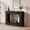 Black, variant on Farmhouse Console Table - 47" Minimalist Vintage Entryway Table, Storage Rustic Sofa Table with Open Shelves for Hallway, Living Room, Foyer, Bedroom - Fire Color (Relief)
