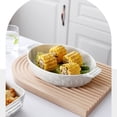 thumbnail image 3 of 1200ML/2000ML Curry Rice Pasta Large Deep Plate Ceramic Double Ear Oven Baking Plate, 3 of 4