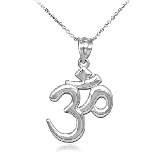 .925 Sterling Silver Om/Ohm (Pendant with 20" chain)