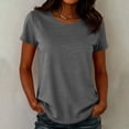 thumbnail image 5 of Tqcoqu Womens Workout Short Sleeve Shirts Round Neck with Breathable Mesh Lightweight for Fitness Yoga Running,Dark Gray,Women's S-XXL, 5 of 10