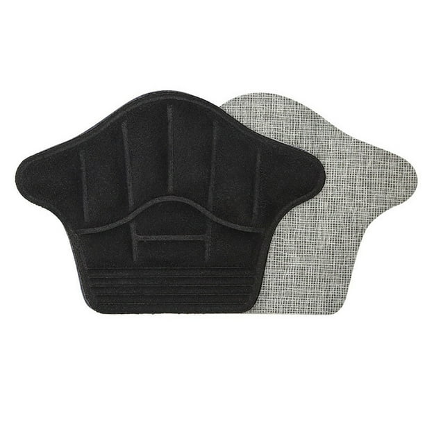 Zapatillas de ante con talón deslizante y adhesivo para el talón, con almohadilla ajustable para el talón, almohadilla de medio tamaño