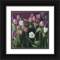 thumbnail image 1 of Strube, Ling 20x20 Black Ornate Wood Framed with Double Matting Museum Art Print Titled - Spring Tulips, 1 of 4