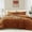 Burnt Orange, variant on Amberspace Prewashed fabric 3-piece Bed in a Bag Comforter Set with Sheets,Olive Green,Queen