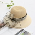 thumbnail image 4 of Yoyauz Women's Organza Derby Church Wedding Tiara Clock Bucket Hat, 4 of 7