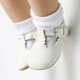 thumbnail image 2 of Hjtefg Baby Girls Soft Sole Sandals - Comfortable Breathable Slippers 0-18 Months, Lightweight Flexible Shoes for Little Feet,Color: 1-White Size: 6-12 Months, 2 of 9