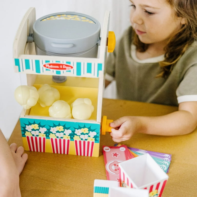Melissa & Doug Fun at the Fair Wooden Popcorn Popping Play Food