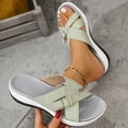 thumbnail image 6 of SACFOF Orthopedic Sandals for Women 2026 Comfortable Casual Platform Sandals with Arch Support, Open Toe Wide Casual Walking Slip on Shoes Vacation Slides Beach Summer Dressy, 6 of 6
