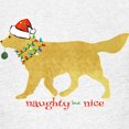 thumbnail image 3 of CafePress - Naughty Christmas Golden Retriever T Shirt - Light T-Shirt Kids XS-XL, 3 of 4