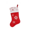 thumbnail image 2 of Northlight 20.5" Red and White Button Snowflake Christmas Stocking, 2 of 2