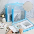 thumbnail image 3 of 3Pcs Scrapbook Paper Storage Organizer 15.8x13inch Clear Transparent Plastic File Bags Expandable Paper Folio with Portable Button Snap, 3 of 9