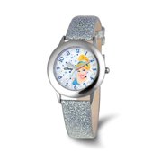 Cinderella Girls' Stainless Steel Watch, Silver Strap