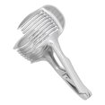thumbnail image 2 of Cortador de cebolla portátil, práctico cortador de limón multifuncional de aleación de aluminio para cocina y restaurantes., 2 of 14
