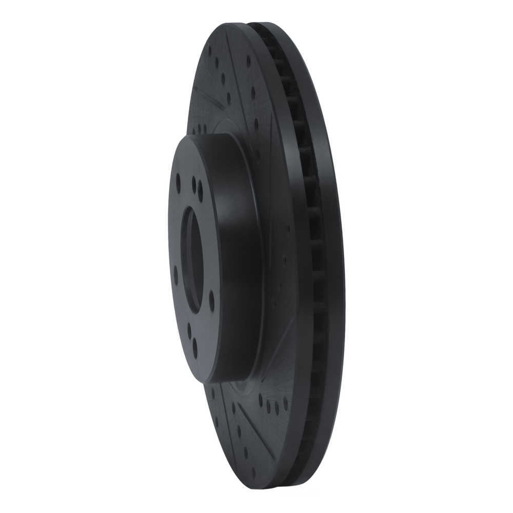 Dynamic Friction Company 633-68005R DFC Brake Rotor - Drilled And Slotted - Black
