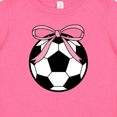 thumbnail image 4 of Inktastic Girls Soccer Ball Coquette Bow Girls Baby T-Shirt, 4 of 5