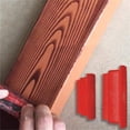 thumbnail image 5 of Juego de 2 pinceles para pintar con textura de madera, para pintar paredes, telas y superficies de lienzo, 5 of 5