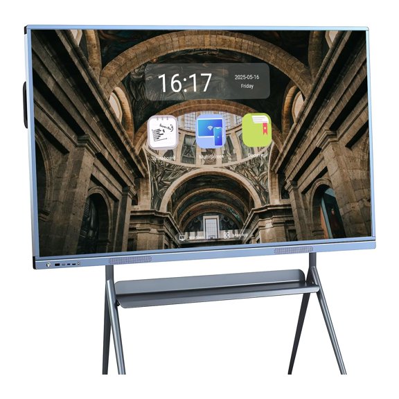 JYXOIHUB Interactive Whiteboard 55inch Pro Reverse Control IR Touch Rotatable 4K Monitor Wireless 5G/WiFi Connectivity for Digital Signage, Classrooms & Conferences