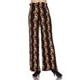thumbnail image 4 of MixMatchy Women's Breathable Chiffon Fabric Loose Pleated Wide Leg Palazzo Pants with Ribbon Tie Elastic Band, 4 of 4