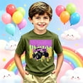 thumbnail image 2 of Toddler Boy Tops 4t Crewneck Graphic T-Shirts Back To School T Shirt Comfortable Beach Holiday Shirts Preppy Clothes for Children, 2 of 4