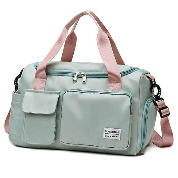 Hand Luggage Bag for Airplane Travel Bag Small Foldable Hand Luggage Ryanair Sports Bag Hospital Bag Weekender Bag, Mint Green