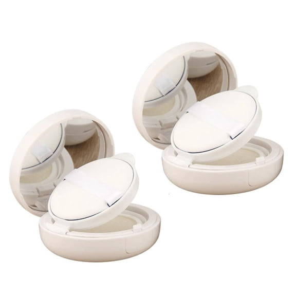 Necvior Empty Air Cushion Box with Powders Sponges Mirror Portable Cosmetic Makeup Case Container Makeup Case for BB Cream