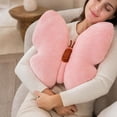thumbnail image 6 of Butterfly Pillow Decorative Butterfly Shaped Throw Pillows 15.7" x 15.7" Cute Plush Cushion Decor for Bedroom Living Room Sofa Couch Pink, 6 of 8