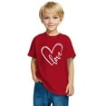 thumbnail image 5 of BLVB Toddler Kids Valentine's Day Shirts Boys Girls Cute Love Heart Graphic T-Shirt Short Sleeve Tee Tops 3-10 Years, 5 of 6