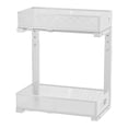 thumbnail image 1 of Blanca under - sink organizer: pull - out gabinete organizer con adjustable height, 2 - tier design y sliding cajones, ideal para para kitchen y bathroom almacenamiento, 1 of 6