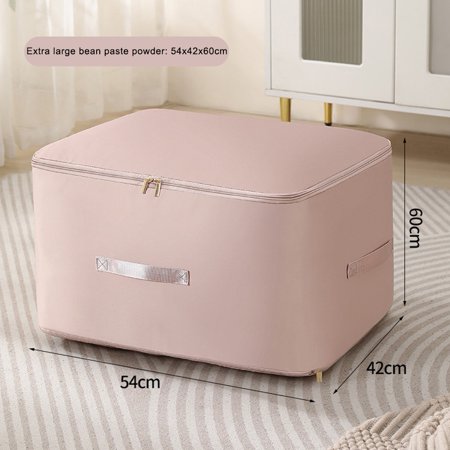 Space-Saving Compression Organizer Sturdy Storage For Duvets 52 X 42 X 60 Cm Beige Smile Home Space-Saving Compression Organizer Sturdy Storage For Duvets 52 X 42 X 60 Cm Beige Smile Home