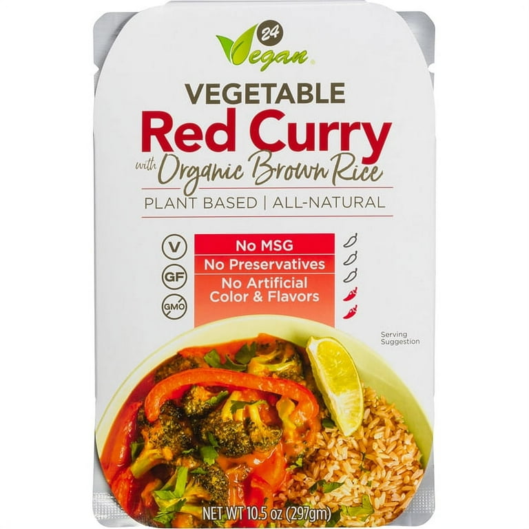24 Vegan Rice Sampler Pack Green Curry Red Curry and Coconut