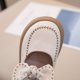thumbnail image 3 of Zapatos de una sola capa para niñas Primavera y otoño Zapatos pequeños de cuero planos de princesa con punta redonda para niños, 3 of 5