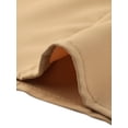 thumbnail image 5 of INSPIRE CHIC Women's Elegant Satin Cap Sleeve Pleated Neck Blouse for Casual Office Wear S Khaki, 5 of 6