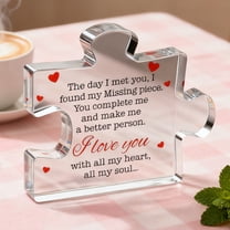 AuroraX Valentines Day Tabletop Clear Acrylic Figurine Romantic Love Desktop Decorations for Home Party Anniversary Valentine'S Day Gifts for Him Her Couples