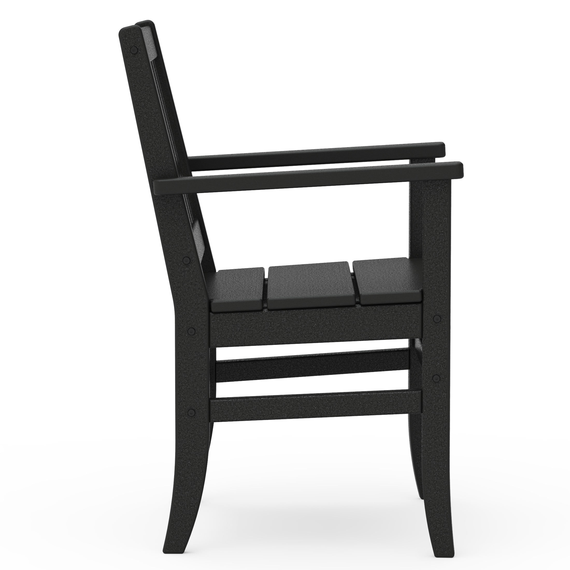 Better Homes & Gardens by POLYWOOD Southlake Outdoor Dining Arm Chair (2 Chairs) in Black