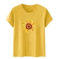 thumbnail image 5 of Shorts pour Femmes, Blouses pour Femmes, Mode Féminine Imprimé Manches Courtes Blouse Drôle Col Rond T-Shirt Tops, 5 of 5