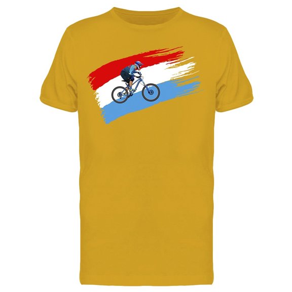 Cyclist Flag Of Luxembourg Tee Men's -Image by Shutterstock