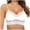 White, variant on Women's Comfortable Transparent Shoulder Strap Cordless Backless Bra with Convertible Straps, Size S