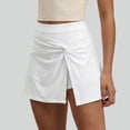 thumbnail image 5 of PBFRDSJ Womens Flowy Wrap Skirt Y2K High Waisted Athletic Skorts with Build-in Shorts Side Slit Mini Tennis Skirt, 5 of 5