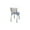 Cracked Ice Grey, variant on Elegant Diner Chair - Chrome Base, Wood Seat, Solid Back - 19.5" x 15.5" x 31.5"