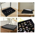 thumbnail image 5 of TSV 100 Slots Ring Storage Box, Jewelry Organizer with Transparent Lid, Earring Display Tray for Women, 5 of 6