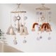 thumbnail image 3 of Arco Iris Luna bebé cuna guardería móvil pared colgante decoración bebé cuna móvil para niñas techo móvil fibra arte de pared JAMW Sencillez, 3 of 3