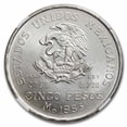 thumbnail image 3 of 1953 Mexico Silver 5 Pesos Hidalgo MS-62 NGC, 3 of 3
