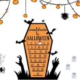 thumbnail image 2 of Calendario de cuenta regresiva de Halloween, decoración de calabaza de Halloween, modelado de ataúd, cuenta atrás, adorno de vacaciones, regalo de bricolaje en movimiento, 2 of 4