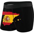 thumbnail image 1 of SEVEBJ Spain Flag Map Men'S Underwear Breathable Stretch Boxer Briefs, 1 of 4