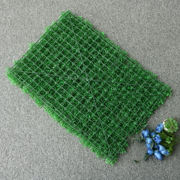IDEANATEGRATE Outdoor Artificial Grass Green Plastic 1Pcs for Decorative Plant