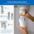 thumbnail image 2 of Aquasana Replacement Filter Cartridges | Fit Claryum 2-Stage Under Sink Water Filter | WQA Certified to Reduce Up to 99.99% of PFAS, Microplastics, Lead & Chlorine | 2 Count | AQ-C2-R, 2 of 7