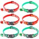 thumbnail image 3 of Small dog and cat Christmas bell collar: tree print design, 7.5-12.6 inch adjustable neck chain, holiday decoration, 3 of 5