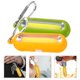 thumbnail image 4 of 2 llaveros con linterna de luz dura, linterna de emergencia para exteriores, lámpara portátil para montañismo, lámpara de camping para uso en exteriores sin batería, verde y amarillo., 4 of 7