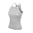 thumbnail image 3 of MixMatchy Women's Simple Casual Basic Active High Neck Ribbed Tank Top, 3 of 4