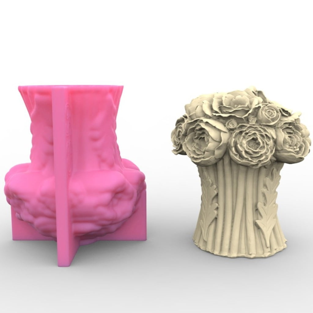 BQBQERT Rose Flower Silicone Epoxy Resin Mold Table Ornament Making Tool for Making Craft Supplies