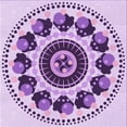thumbnail image 1 of Ahgly Company Machine Washable Indoor Square Transitional Blossom Pink Area Rugs, 8' Square, 1 of 7